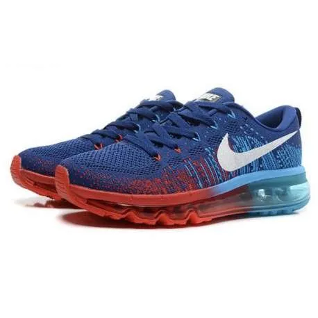 NIKE AIR MAX FLYKNIT AZUL Y ROJO