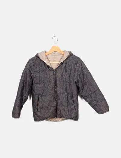 Nukutavake Abrigo gris reversible