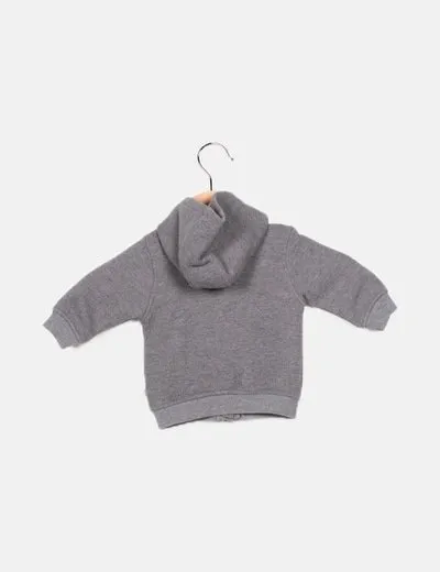 Obaïbi Abrigo gris capucha