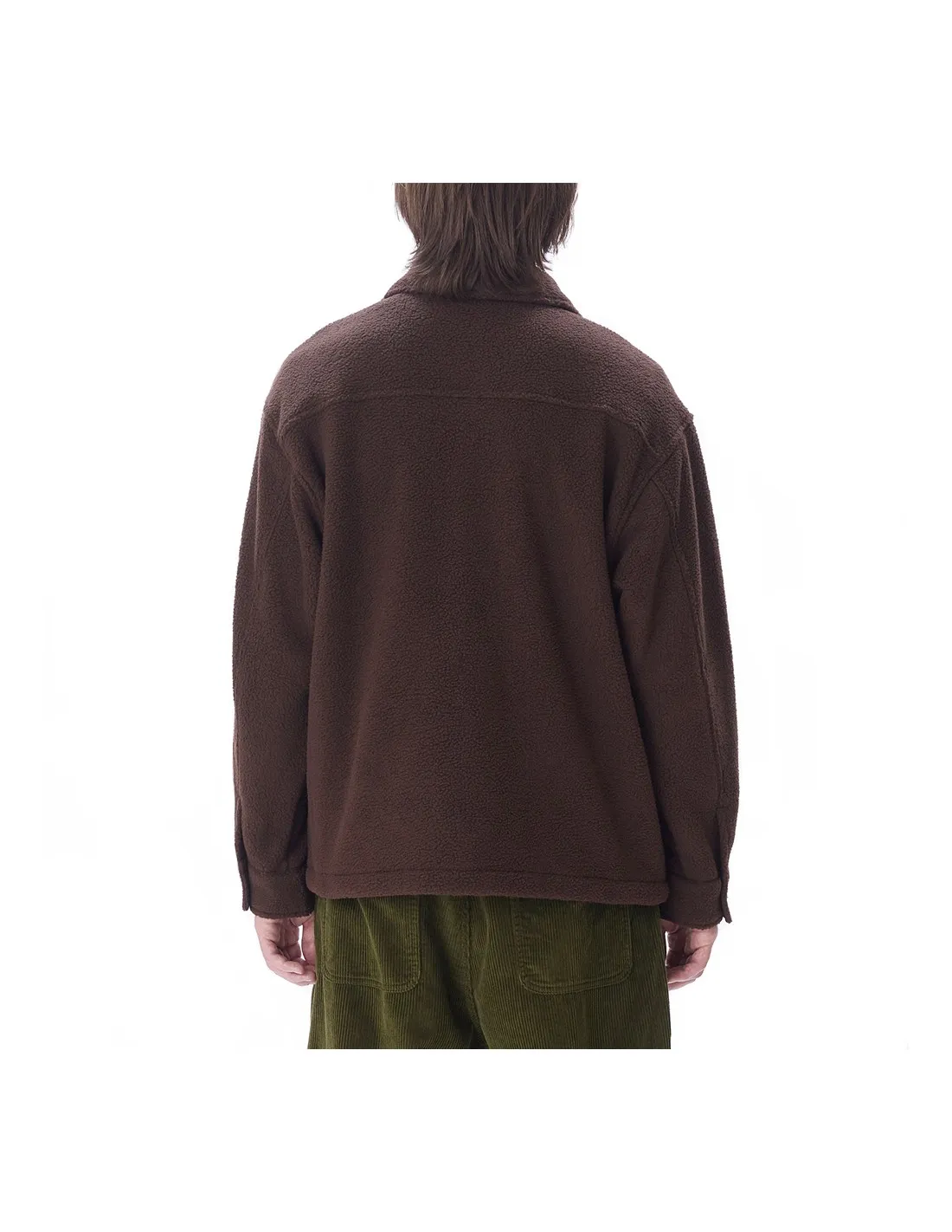 OBEY THOMPSON SHIRT JACKET JAVA BROWN