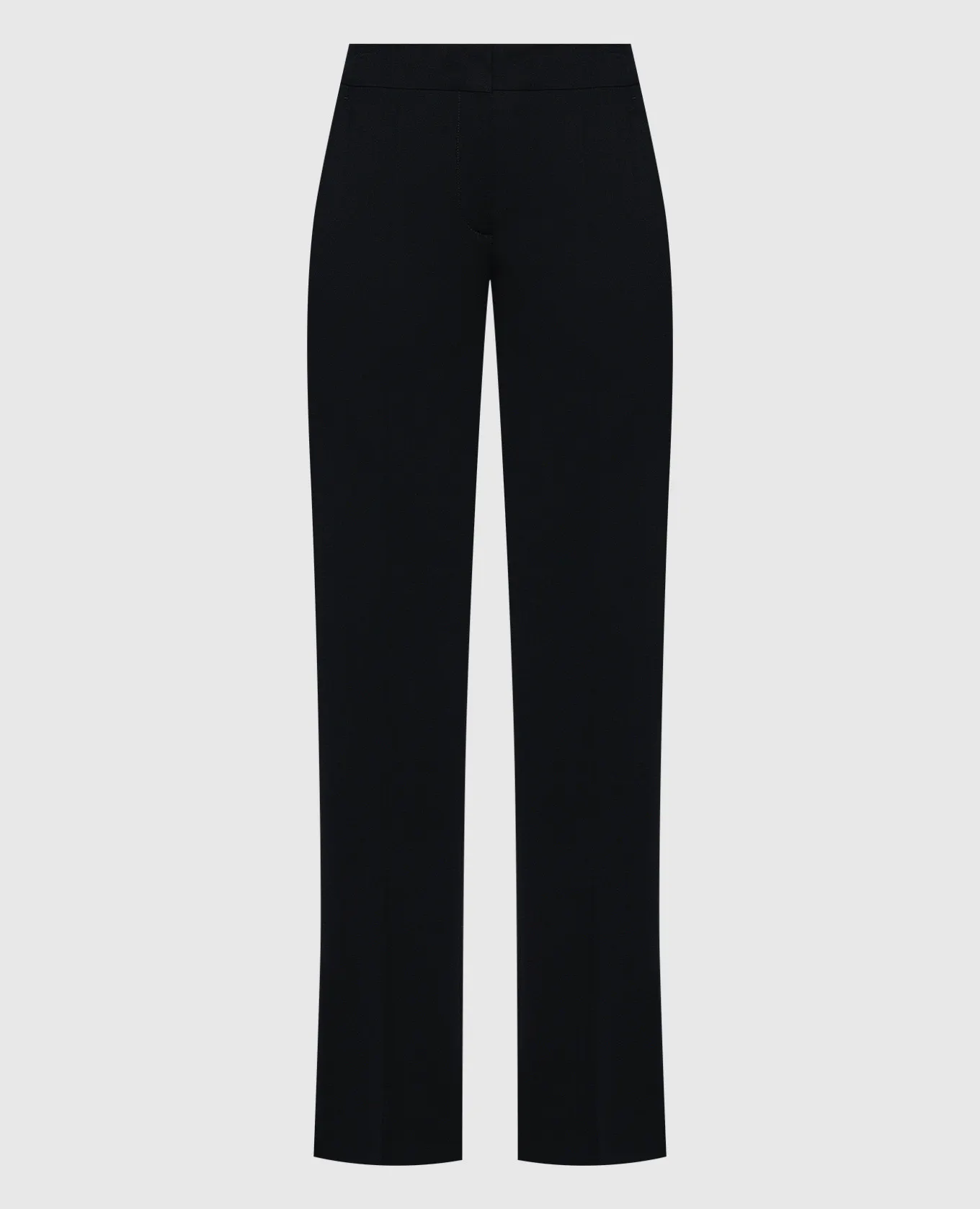 OFFWHITE BLACK FLARED WOOL PANTS WITH SLITS