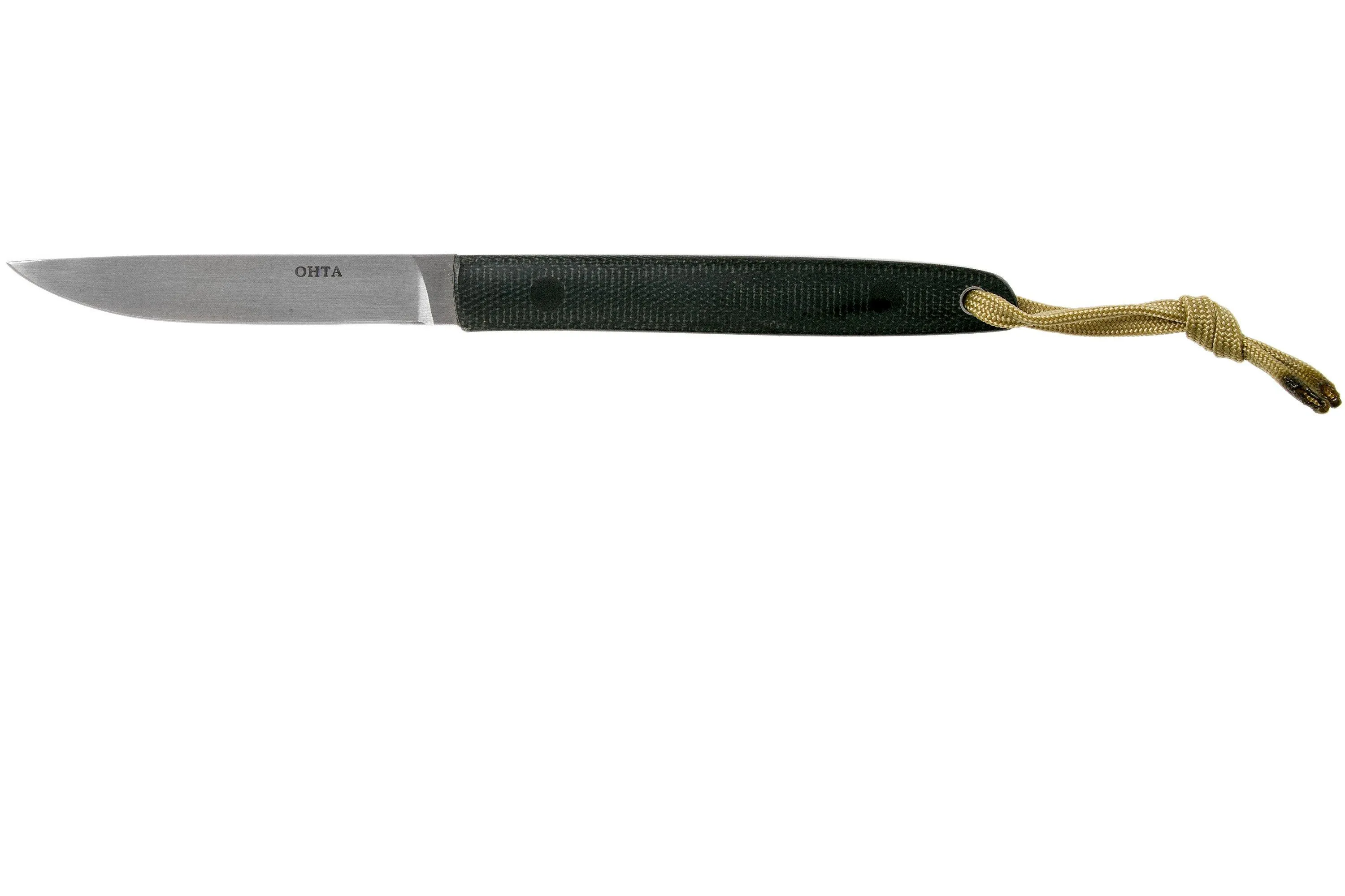 Ohta OFB SS 75 Black Canvas Micarta cuchillo fijo