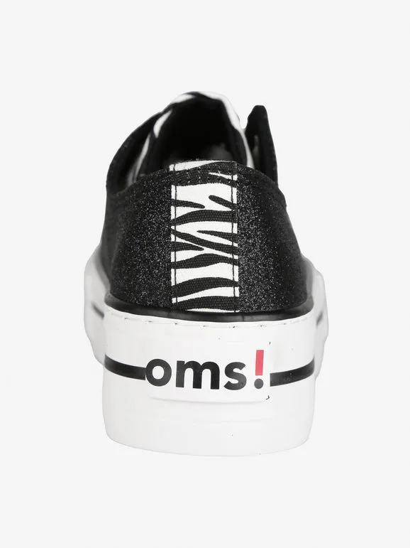 Original Marines Deportivas de mujer con plataforma y purpurina