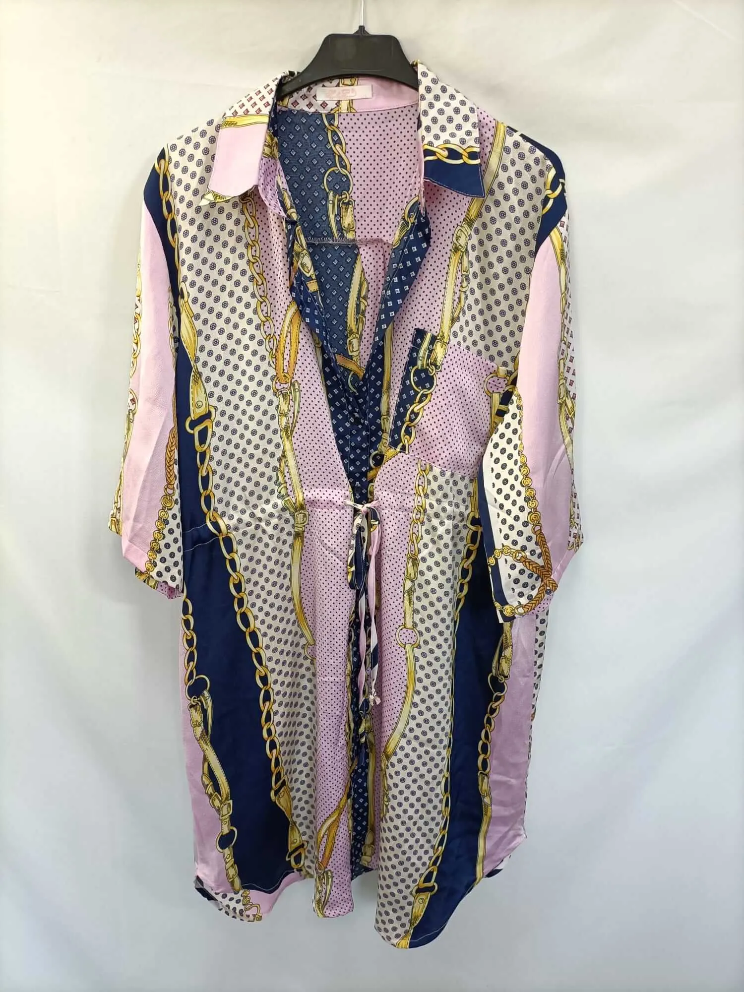 OTRAS. Vestido estampado cadenas T.l/xl