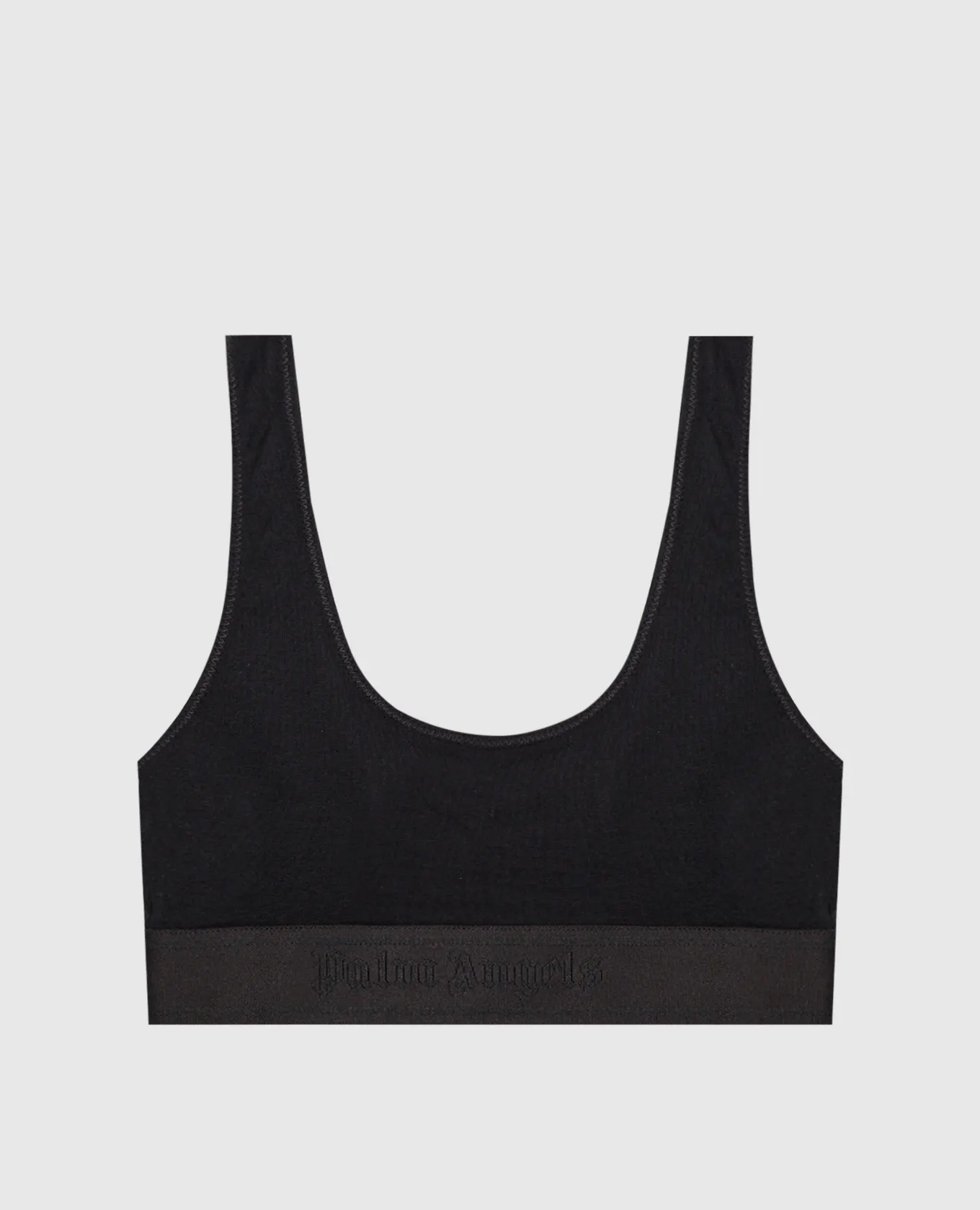 Palm Angels Black top with logo pattern