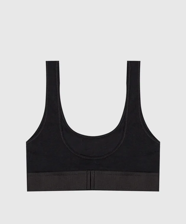 Palm Angels Black top with logo pattern