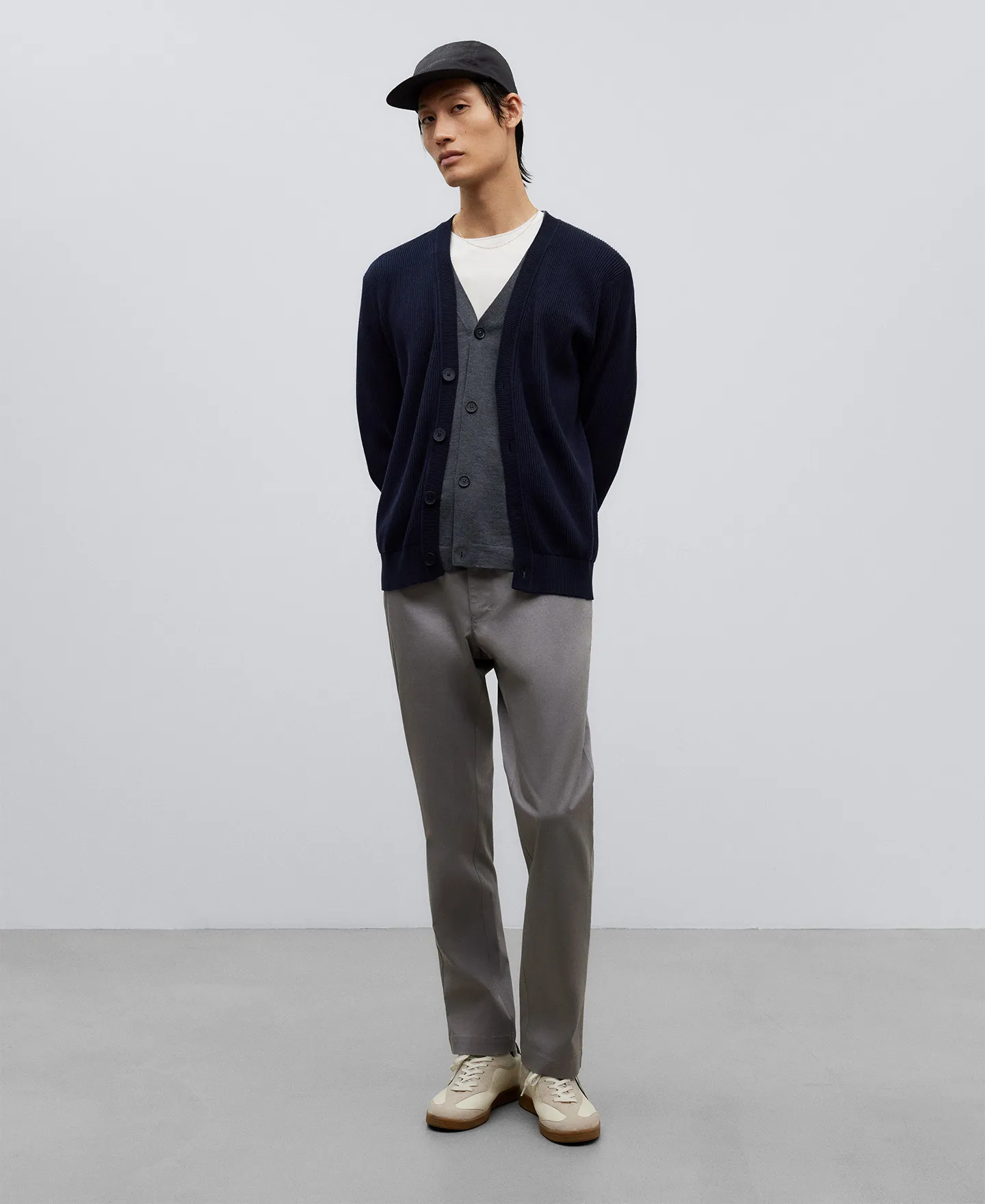 Pantalón chino twill de algodón hombre