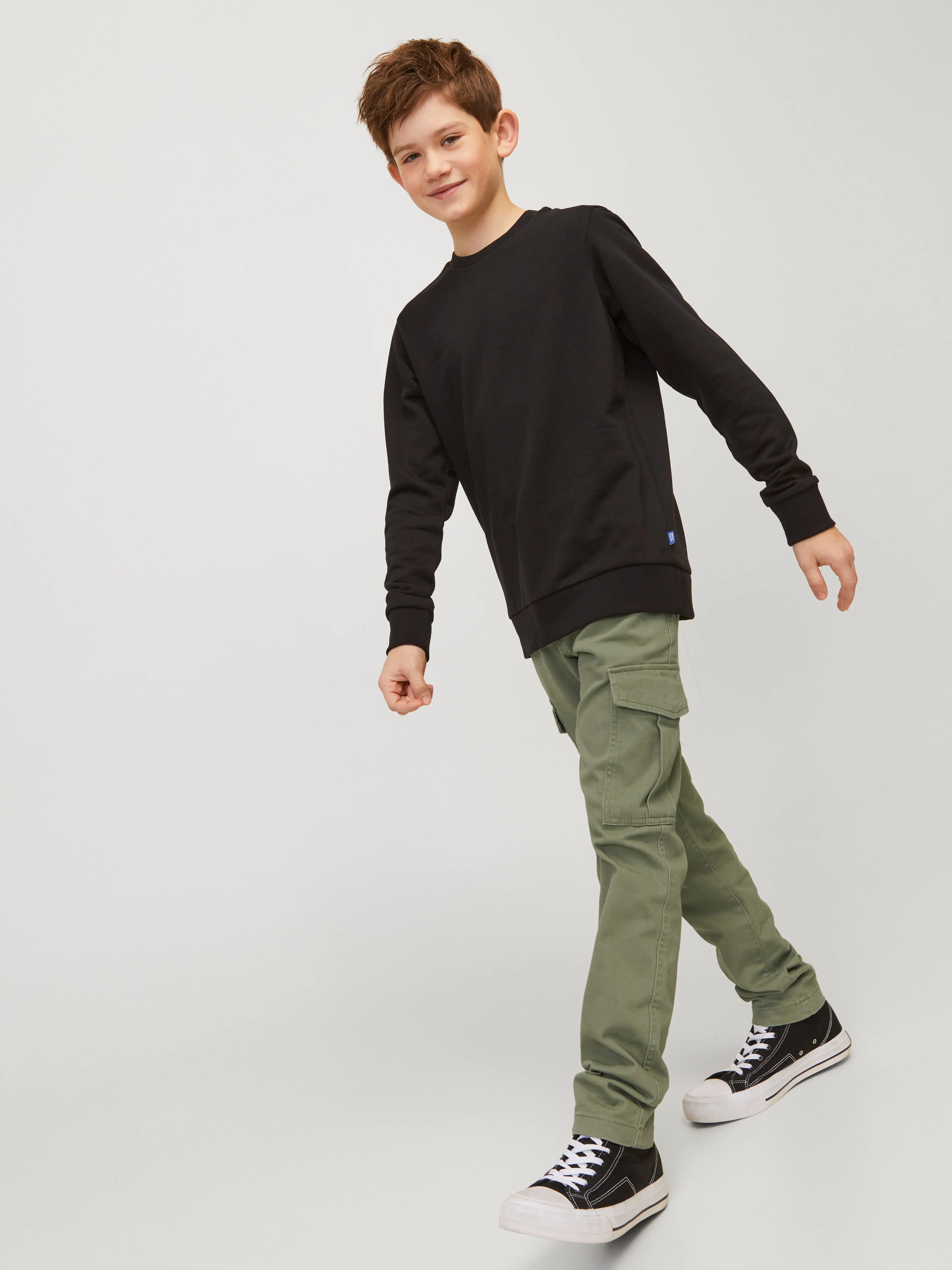 Pantalones cargo Junior | Verde oscuro | Jack & Jones®