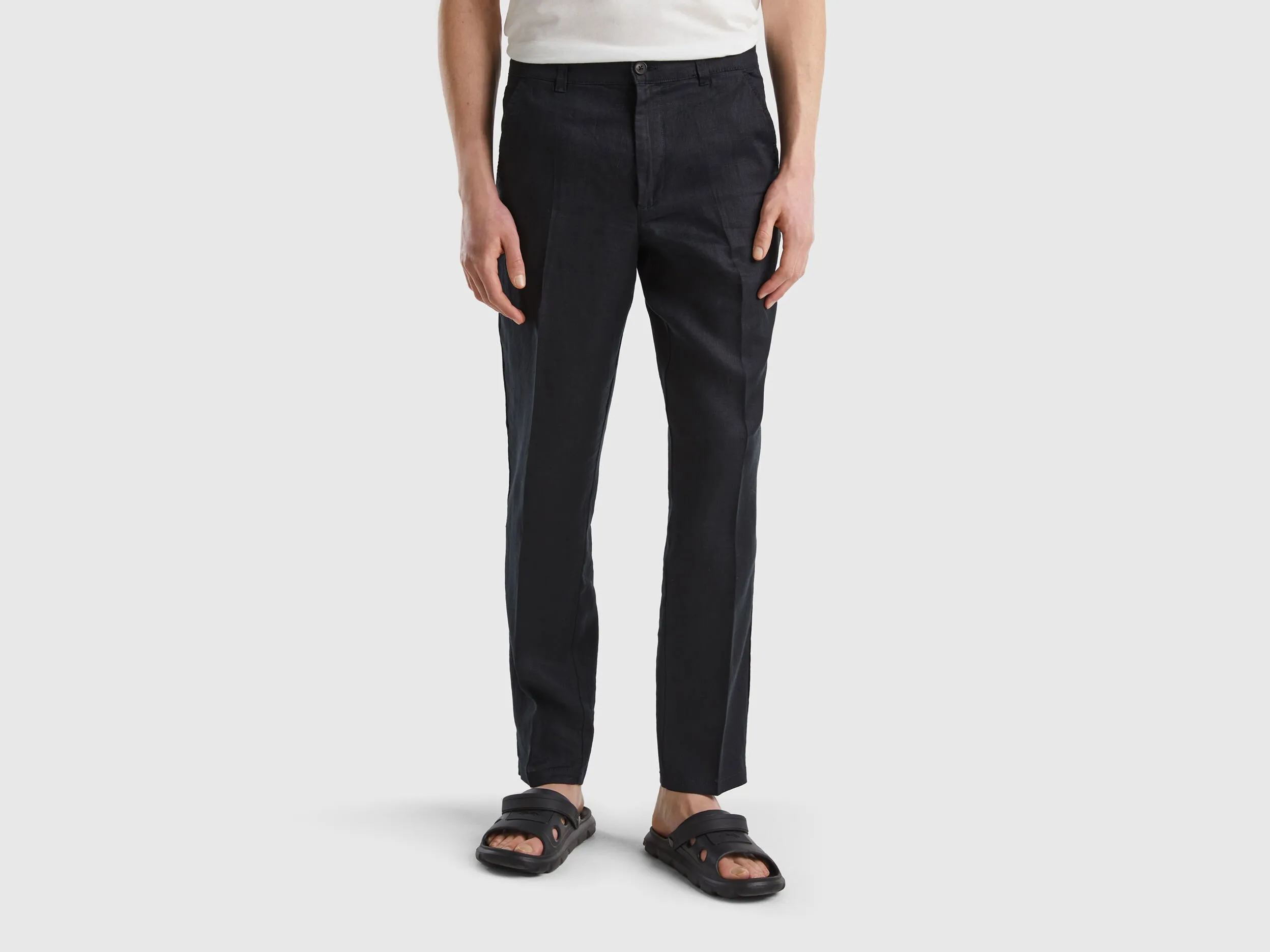 Pantalones chinos de puro lino