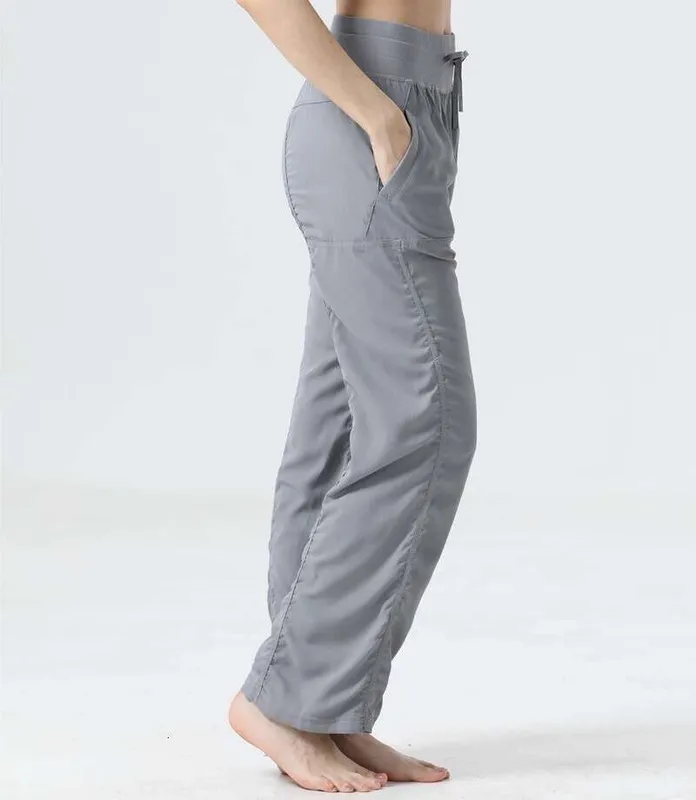 Pantalones de estudio de baile de mujeres Pantrajes de yoga plegados Super Soft Loose Micro Horn Fiess Recompensas de pantalones