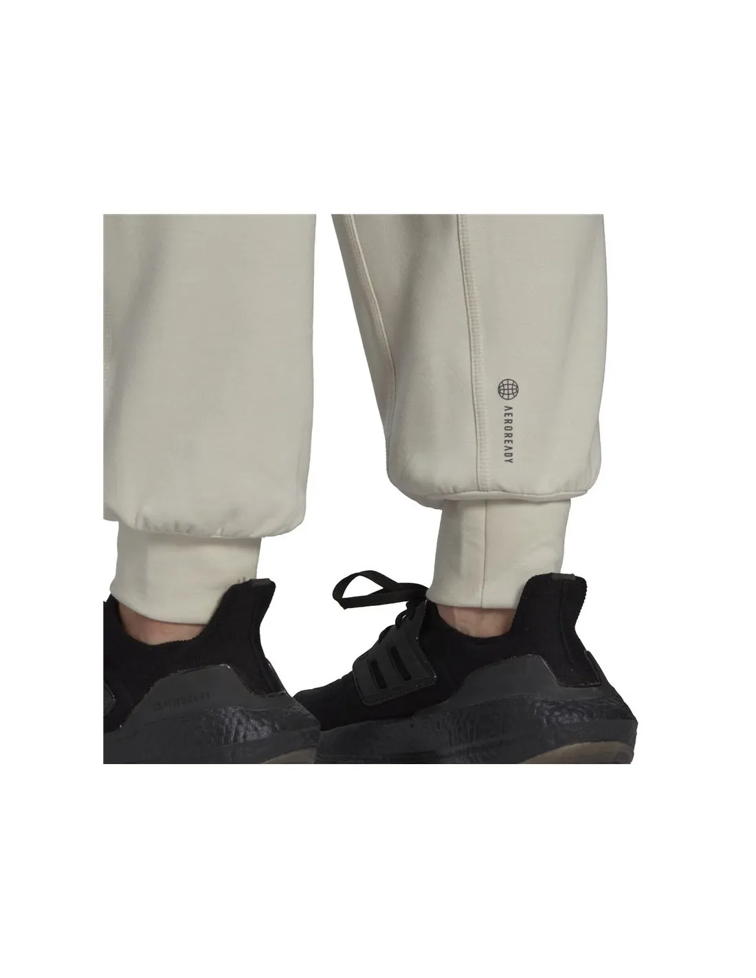 Pantalones de yoga adidas Aeroready Studio beige Mujer