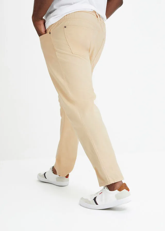 Pantalón con cinturilla elástica Beige