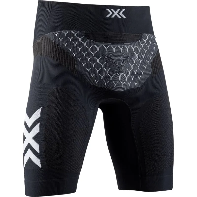PANTALóN CORTO DE RUNNING XBIONIC TWYCE 4.0 PARA HOMBRE (NEGRO óPALO/BLANCO áRTICO)