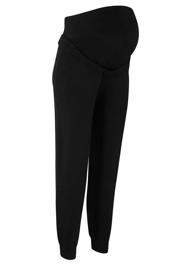 Pantalón premamá de punto suave Negro