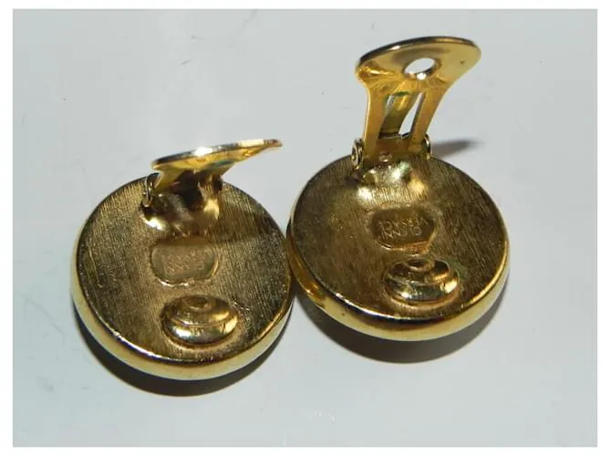 pendientes de clip Gianni Versace Dorado 