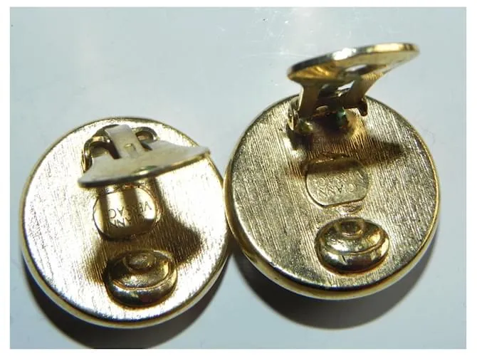 pendientes de clip Gianni Versace Dorado 