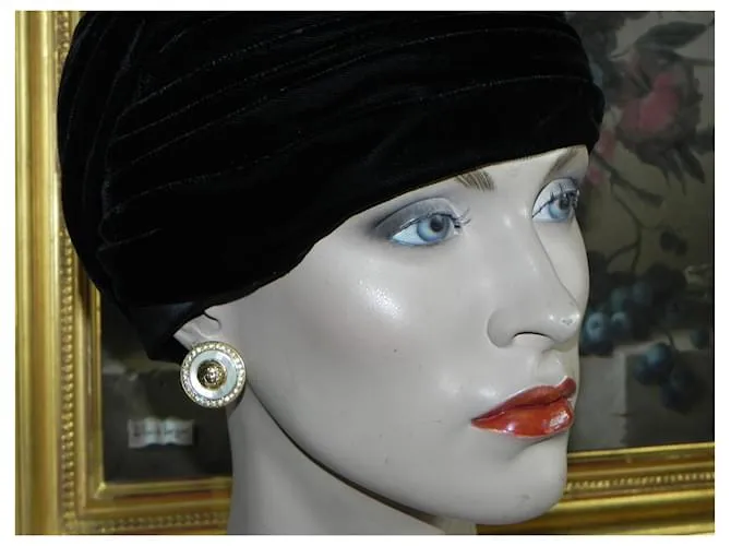 pendientes de clip Gianni Versace Dorado 