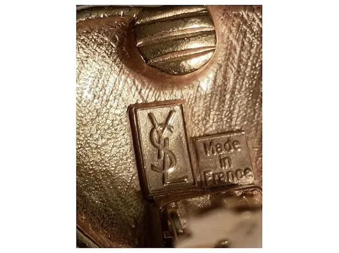 Pendientes vintage de Yves Saint Laurent Dorado 