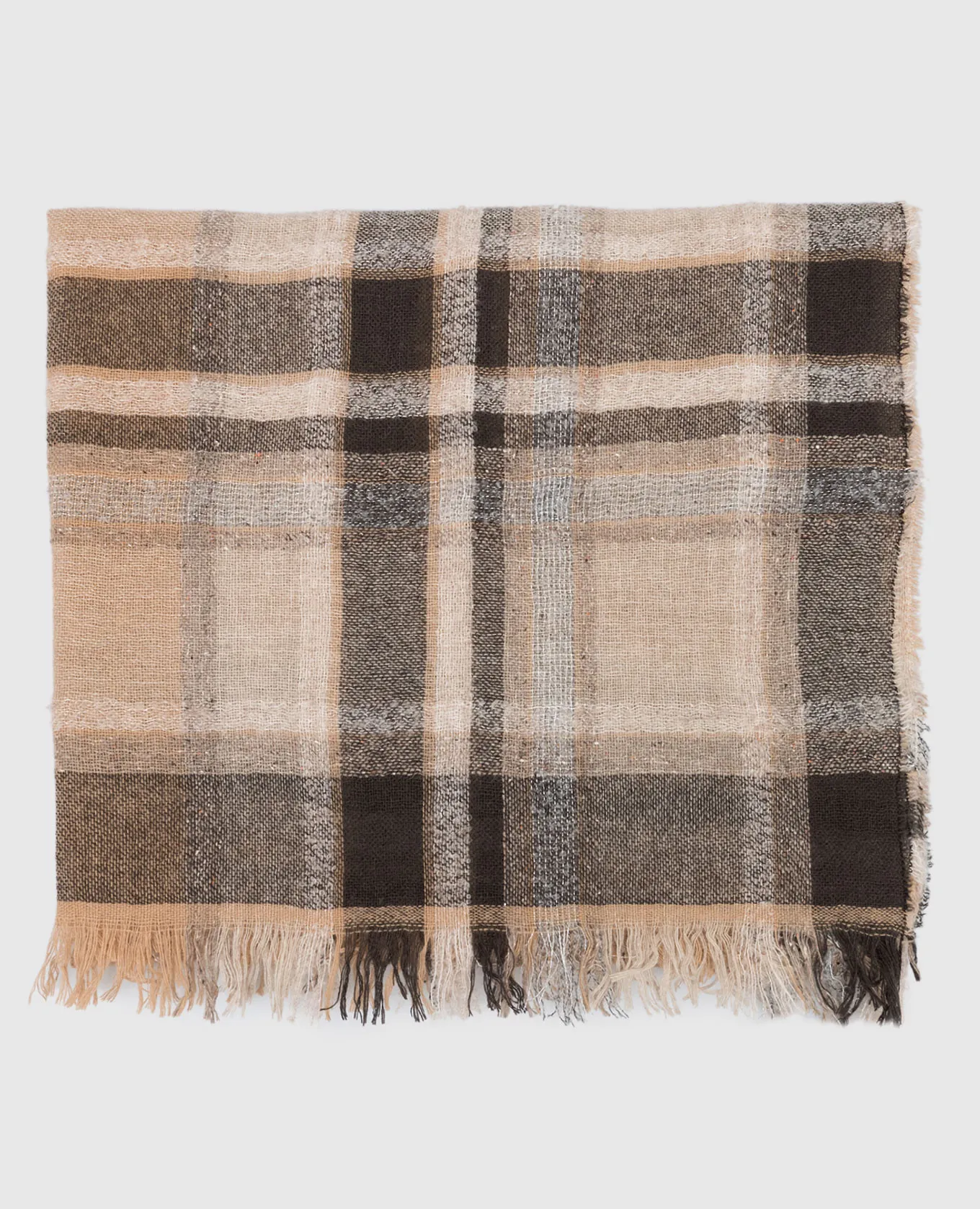Peserico Beige stole with wool
