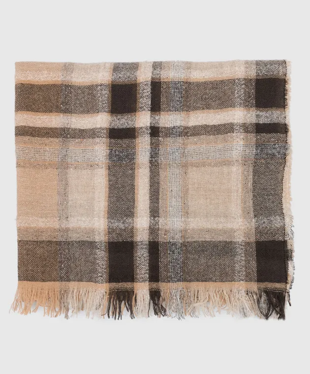 Peserico Beige stole with wool