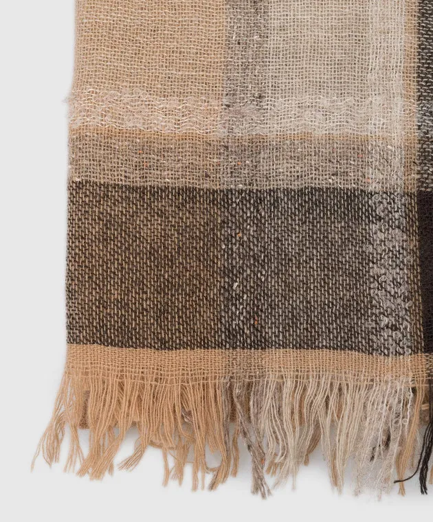 Peserico Beige stole with wool