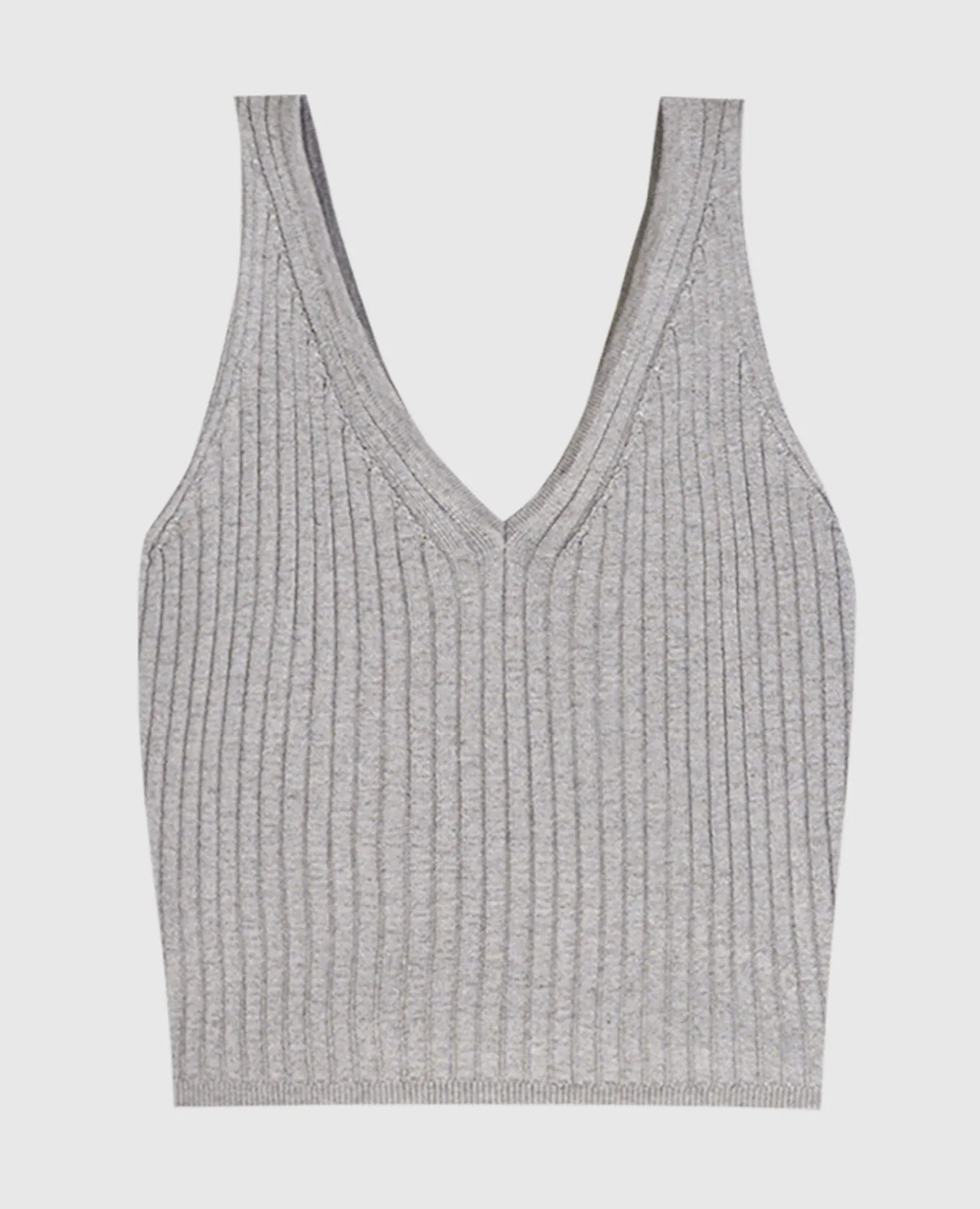 Peserico Gray ribbed top