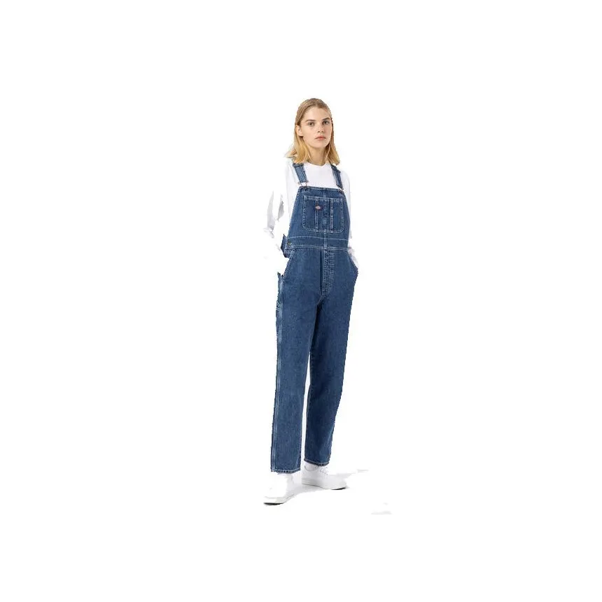 Peto Dickies Classic Denim Para Mujer En Azul