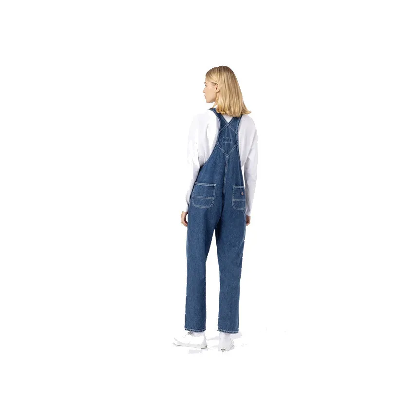 Peto Dickies Classic Denim Para Mujer En Azul
