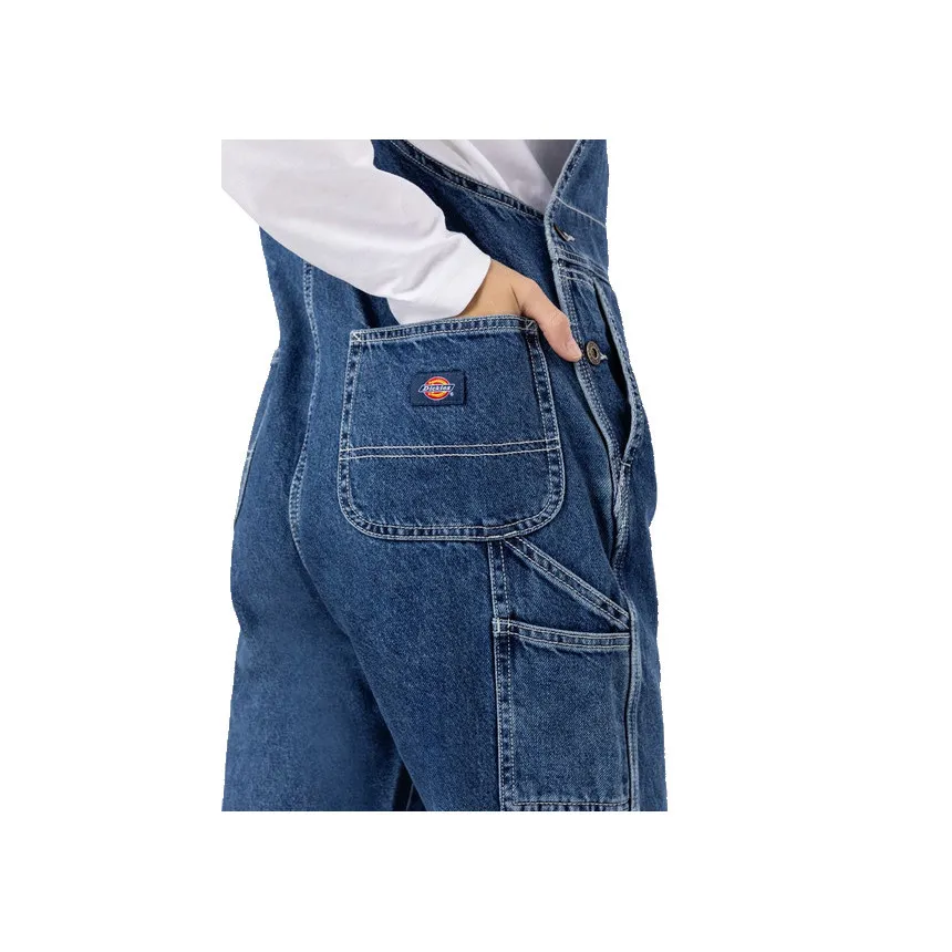 Peto Dickies Classic Denim Para Mujer En Azul