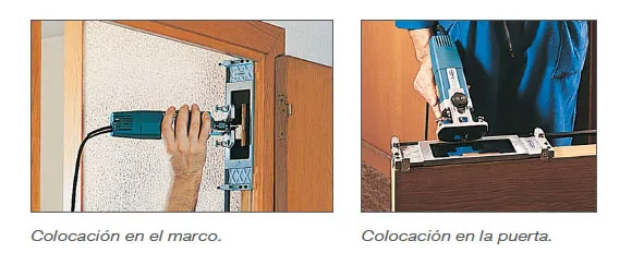 Plantillas de pernios, cerraduras y picaportes para portaplantillas AV93 y AO93