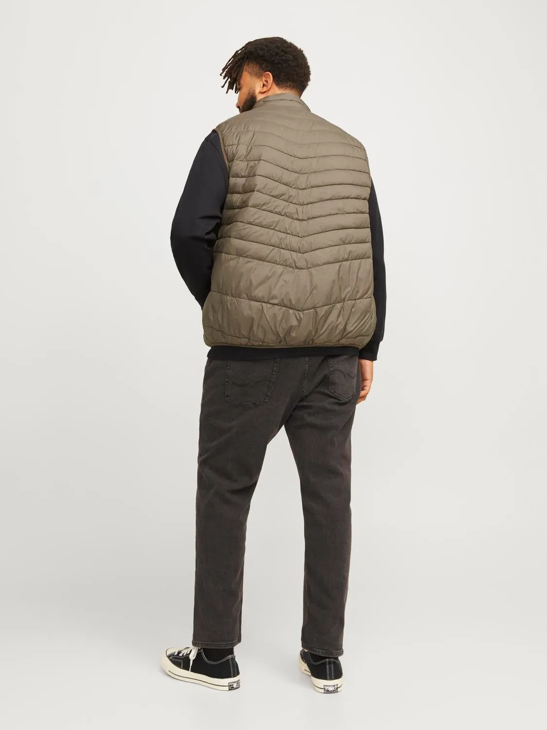 Plus Size Chaleco acolchado | Marrón oscuro | Jack & Jones®