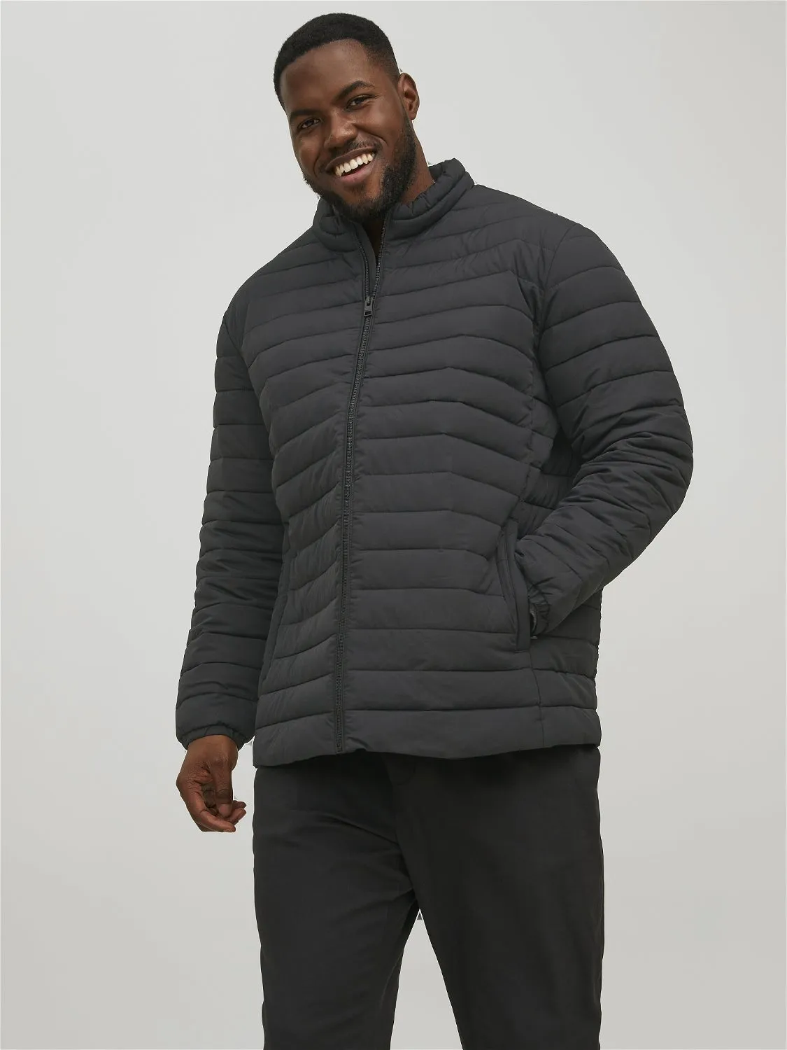 Plus Size Chaqueta corta acolchada | Negro | Jack & Jones®
