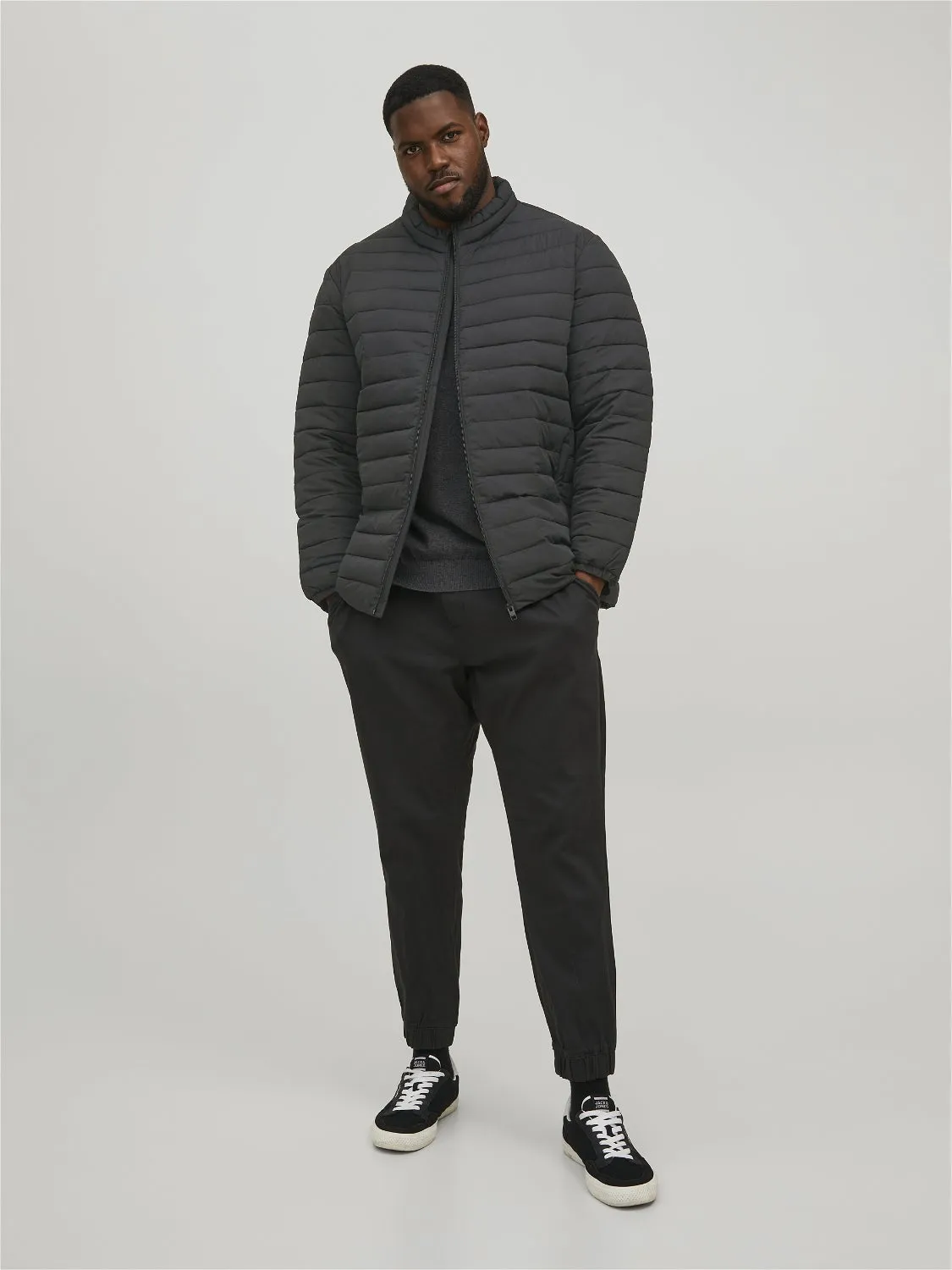 Plus Size Chaqueta corta acolchada | Negro | Jack & Jones®