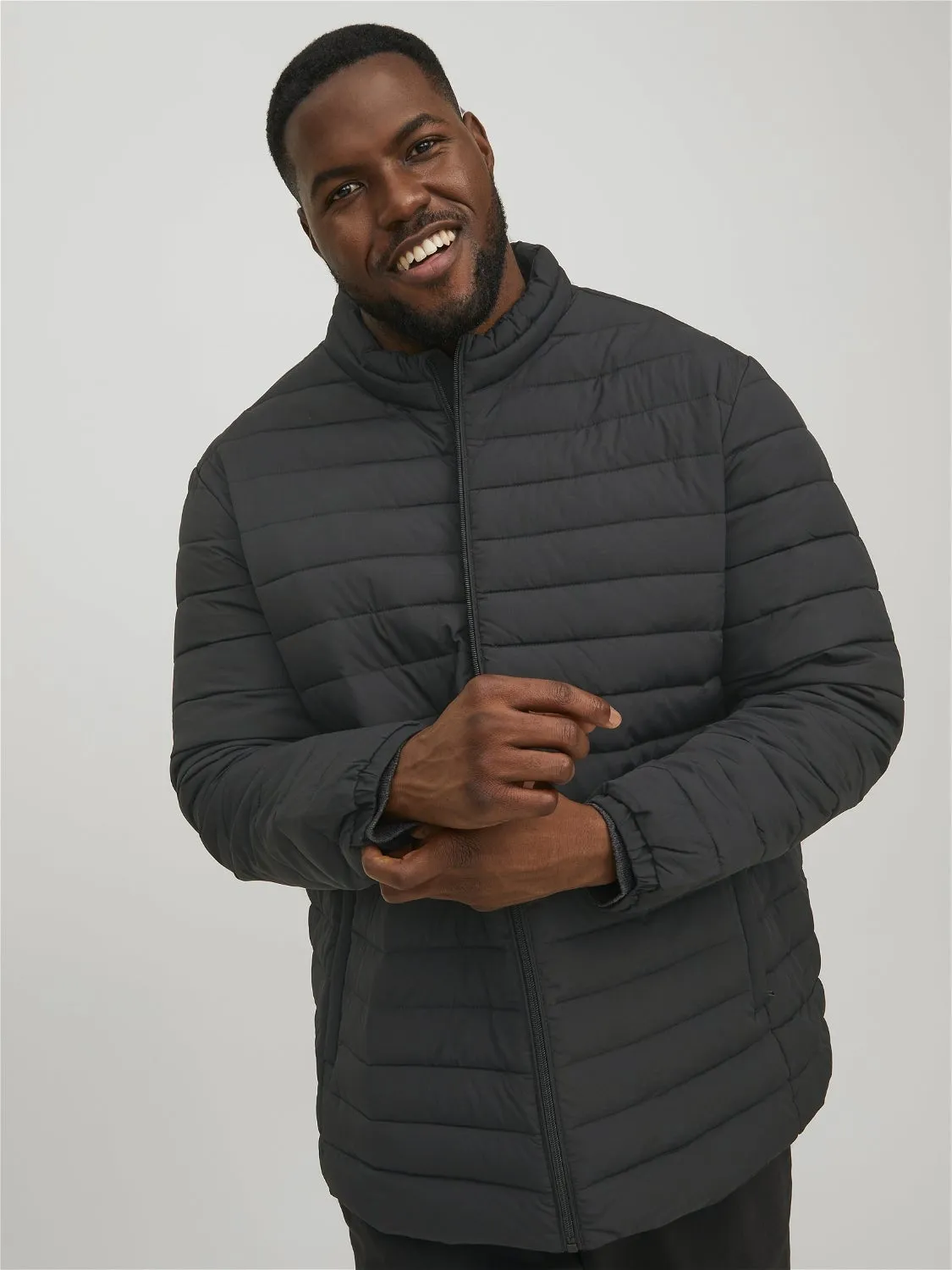 Plus Size Chaqueta corta acolchada | Negro | Jack & Jones®