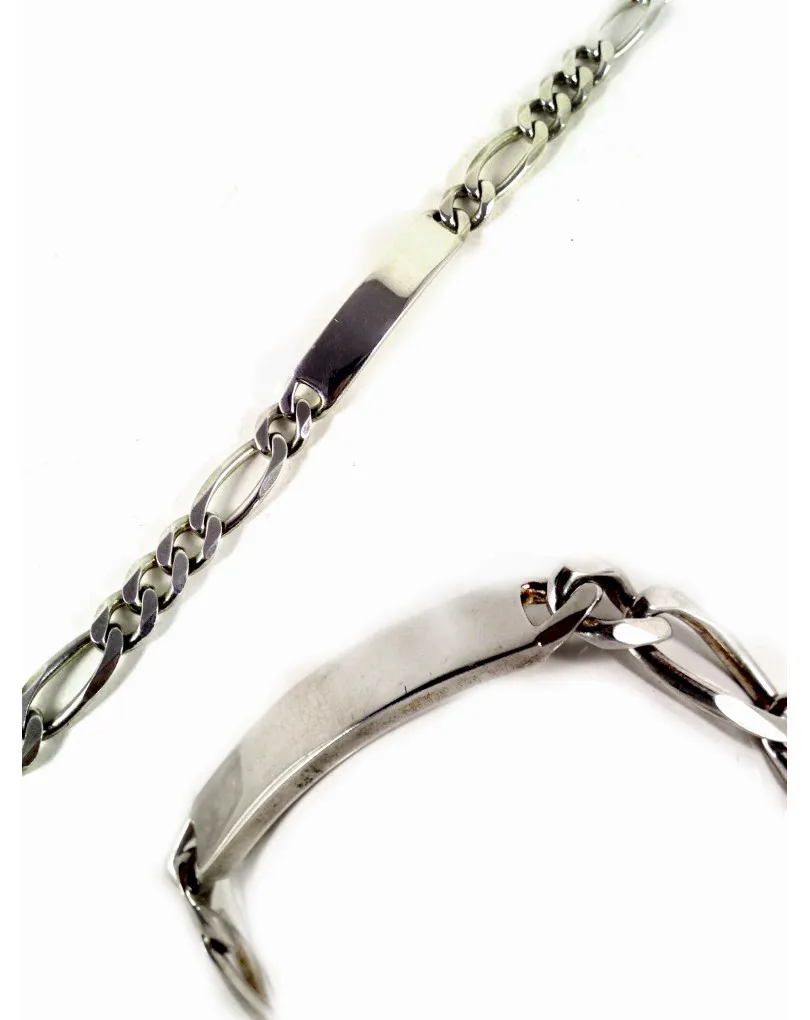 PULSERA DE HOMBRE EN PLATA CADENA CARTIER (MEDIDAS:22L*1A CM, PESO:40gr)