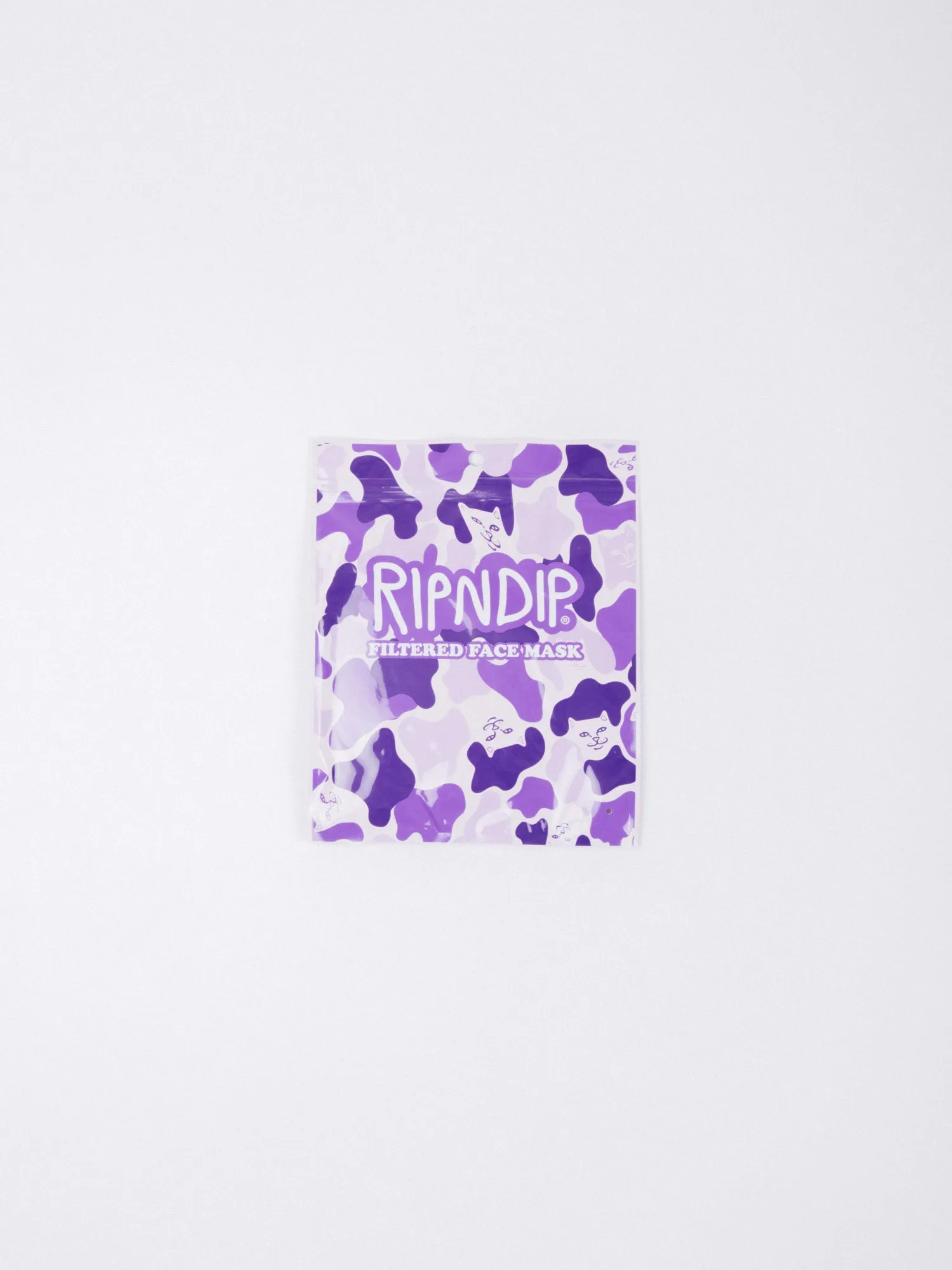 Purple Camo Face Mask