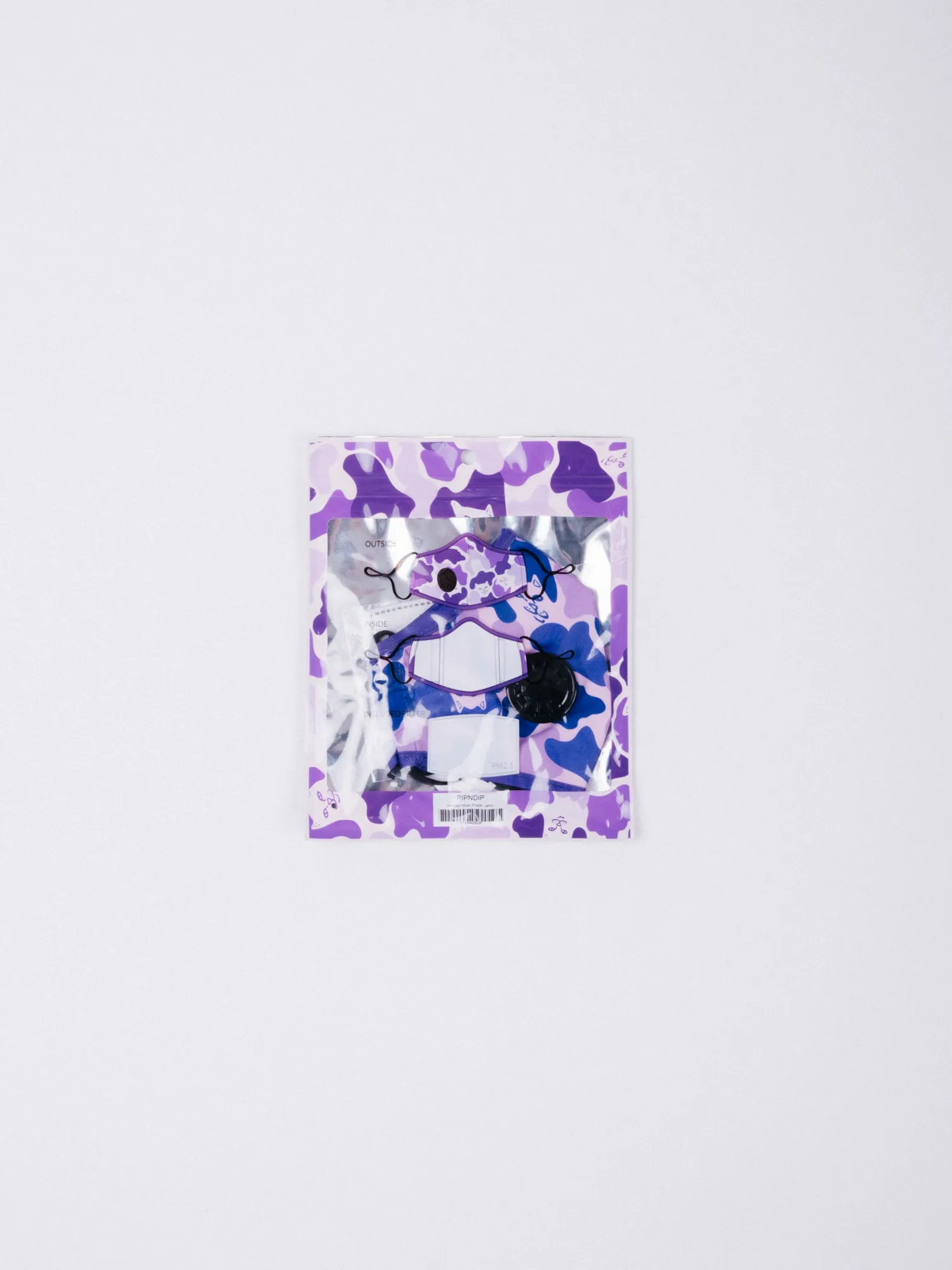 Purple Camo Face Mask