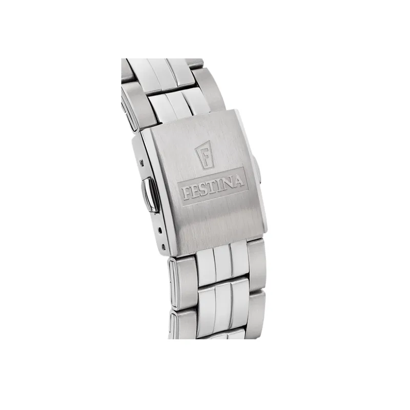 RELOJ FESTINA CLASSICS BLANCO CORREA DE ACERO HOMBRE F20425/1
