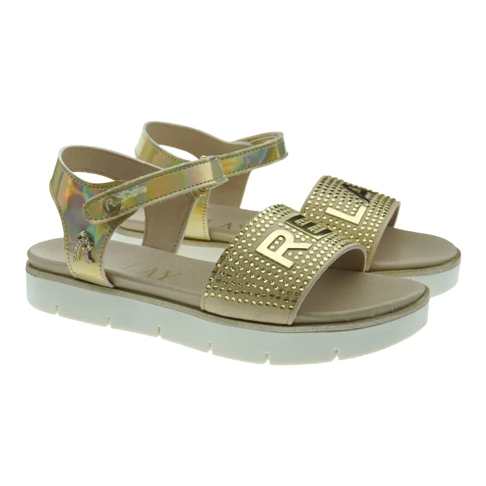 REPLAYSandalias niña velcro logo Replay Sandal 2
