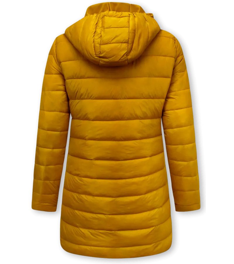 REVERSIBLES PARKAS MUJER CON CAPUCHA  2161GL  AMARILLO