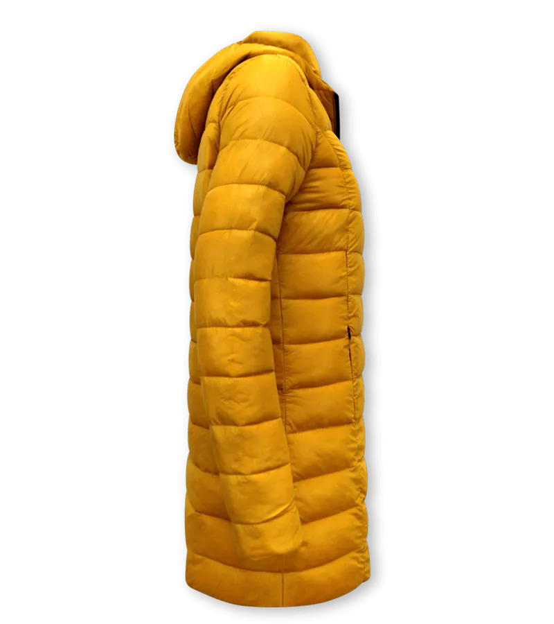 REVERSIBLES PARKAS MUJER CON CAPUCHA  2161GL  AMARILLO