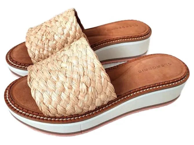 Robert Clergerie Mulas Fleurine Beige 