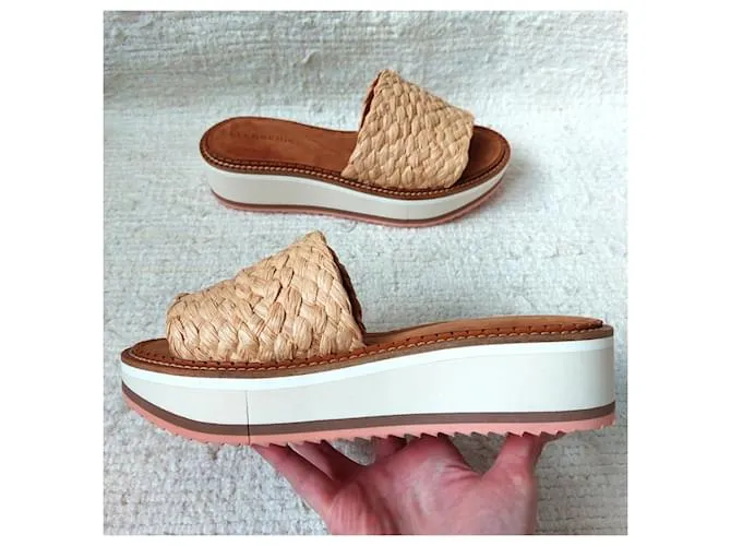 Robert Clergerie Mulas Fleurine Beige 