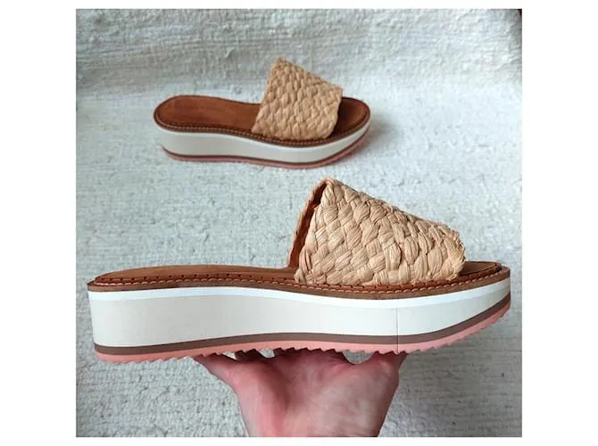 Robert Clergerie Mulas Fleurine Beige 