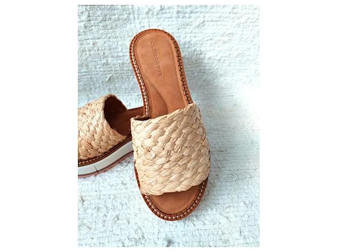 Robert Clergerie Mulas Fleurine Beige 