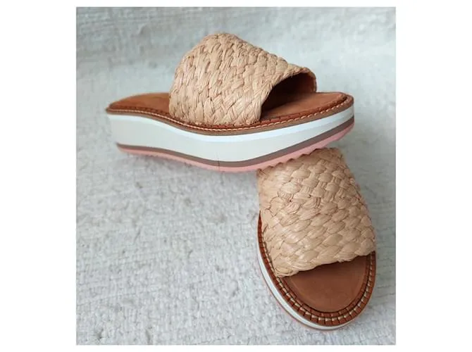 Robert Clergerie Mulas Fleurine Beige 