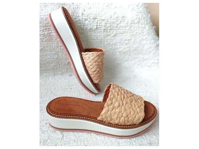 Robert Clergerie Mulas Fleurine Beige 