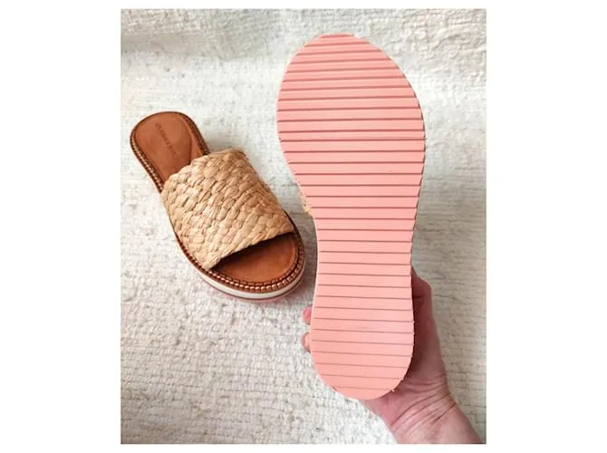 Robert Clergerie Mulas Fleurine Beige 