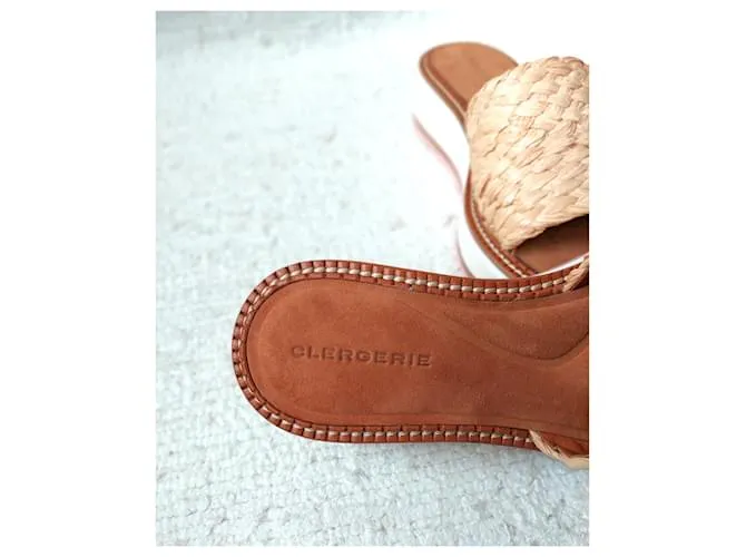 Robert Clergerie Mulas Fleurine Beige 