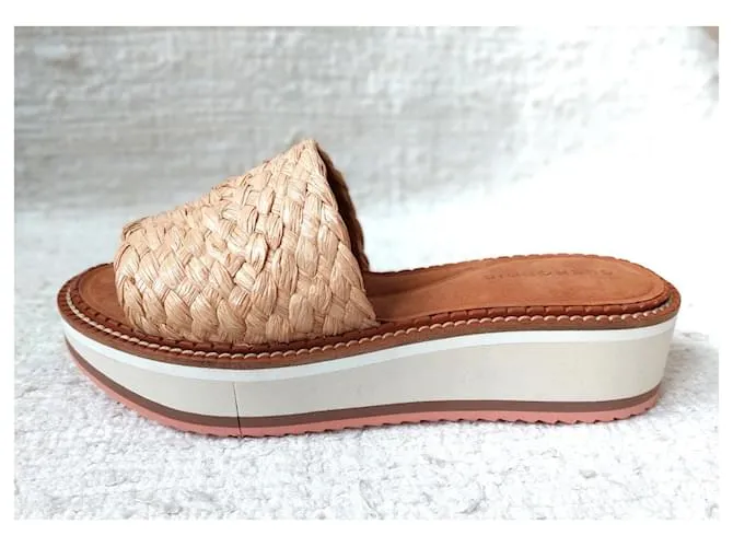 Robert Clergerie Mulas Fleurine Beige 